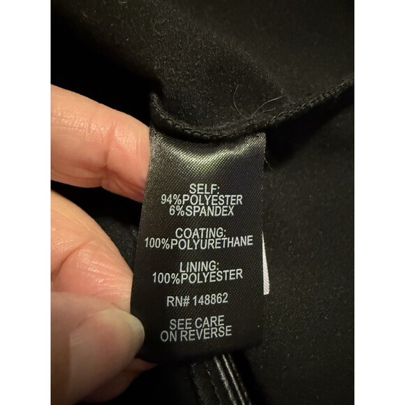 Torrid Faux Leather Peplum Top Size 2X Black Vegan - Picture 4 of 6